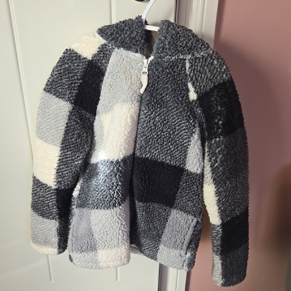 Kids Size 6, Cat and Jack Fuzzy Jacket